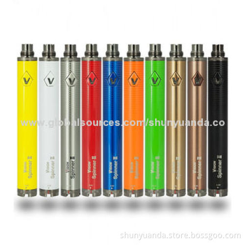 Electronic cigarette Vision spinner II 1600mAh, colorful twist battery, rechargeable battery,display